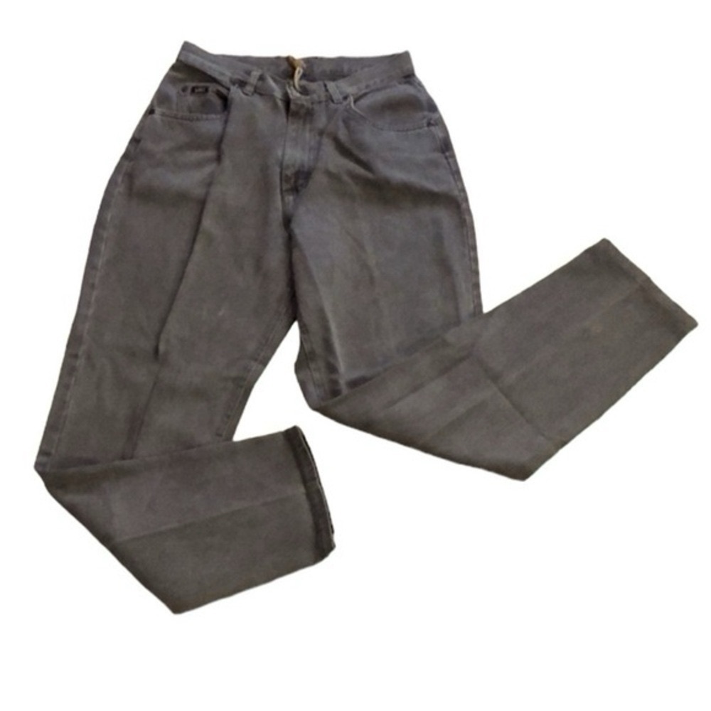 LEE VINTAGE HIGH WAIST MOM DENIM JEANS GRAY SIZE 10